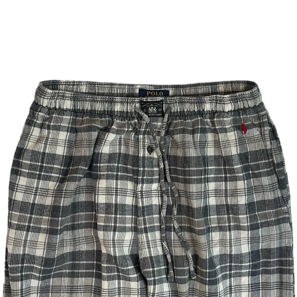 MJ1 Men’s Polo Ralph Lauren Designer Plaid Preppy Pajama Bottom Lounge Pants M - Picture 3 of 5